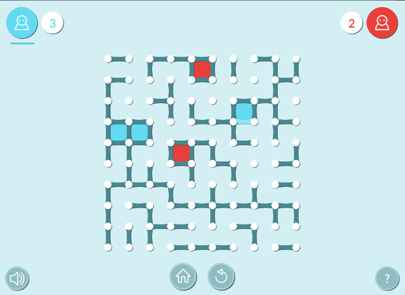 Dots and boxes co op game