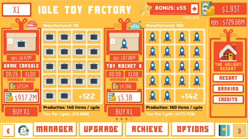 Idle Toy Factories Toy Factory Gameplay