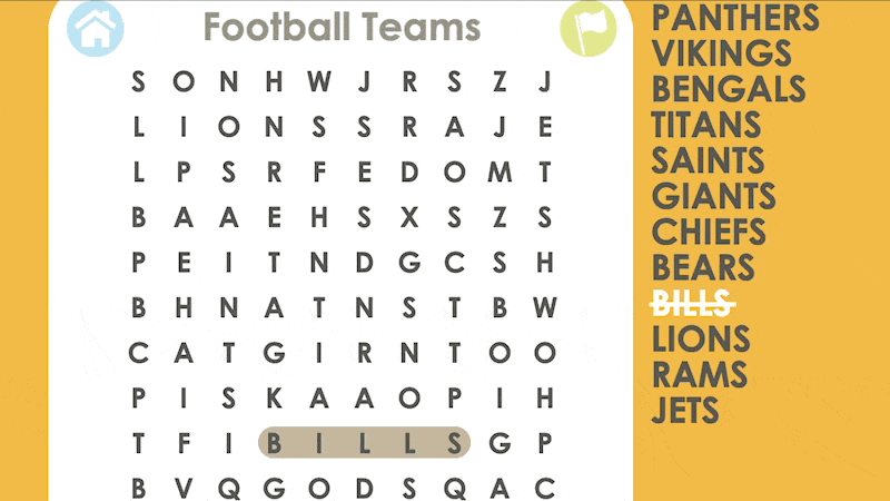 CAÇA- PALAVRAS Word Search