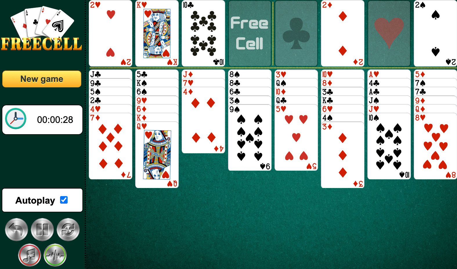 Types de Solitaire Freecell