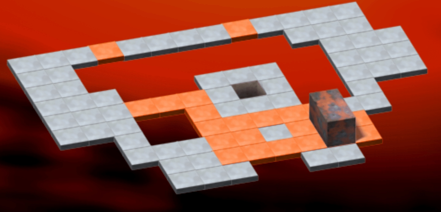 how to play Bloxorz orange tiles