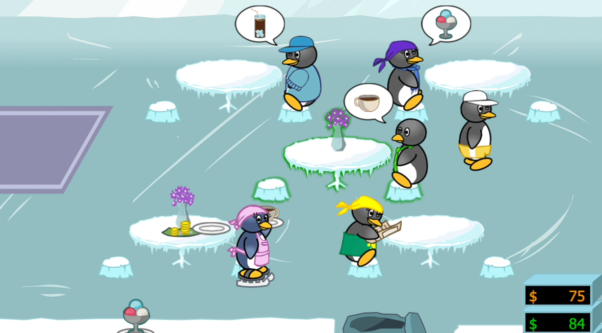 Penguin Diner 2 Gameplay