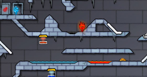 Fireboy and Water Girl 3 in The Ice Temple Free Online Math Games, Cool Puz...