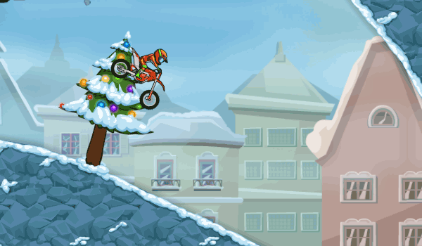 moto x3m winter chistmas games gameplay