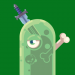 Green Slime with Knife and Bone Avatar