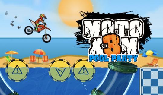 Moto X3M Pool Party - Jogue Moto X3M Pool Party Jogo Online