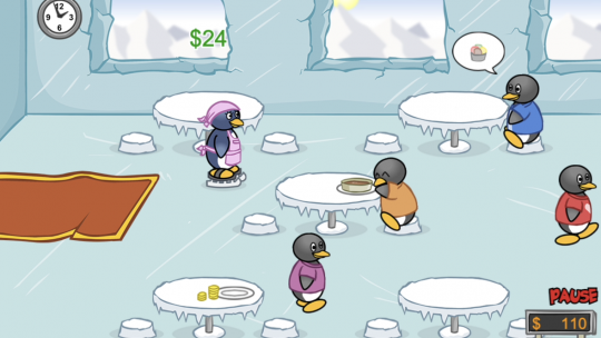 Penguin Diner - Play online at Coolmath Games