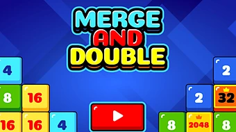 Merge and Double: Kombiniere drei oder mehr Blöcke und sieh zu, wie sie umfallen!