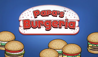 Papa's Burgeria: Flip and serve juicy burgers! 